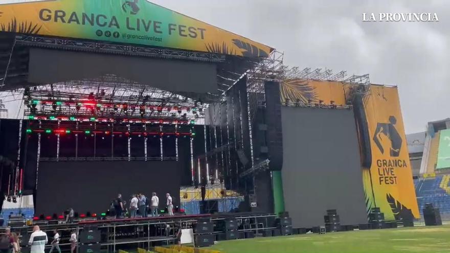 Presentación de las instalaciones del Granca Live Fest con las autoridades