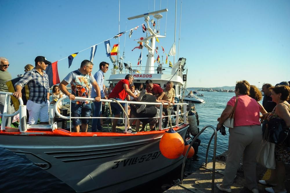 Procesión de la Virgen del Carmen 2017 en Arousa