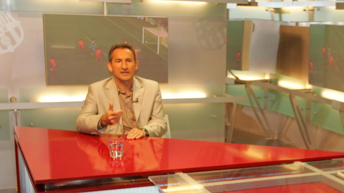 Txiki Begiristain en las instalaciones de Canal Barça