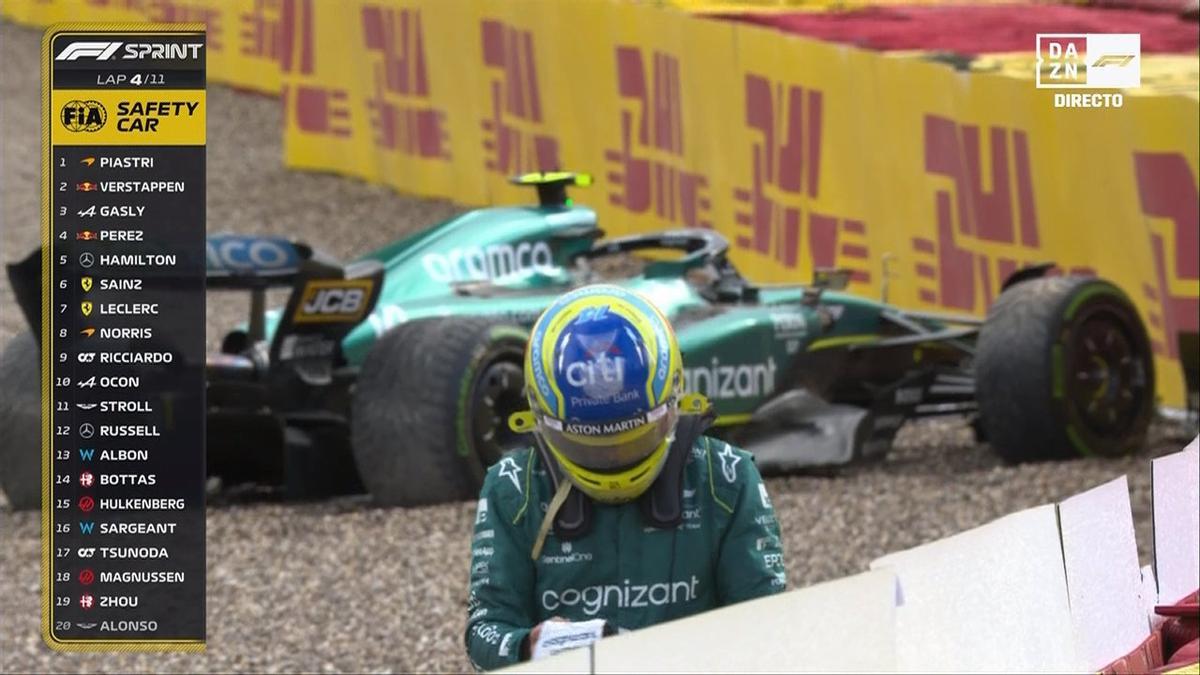 Alonso abandona el GP de Bélgica