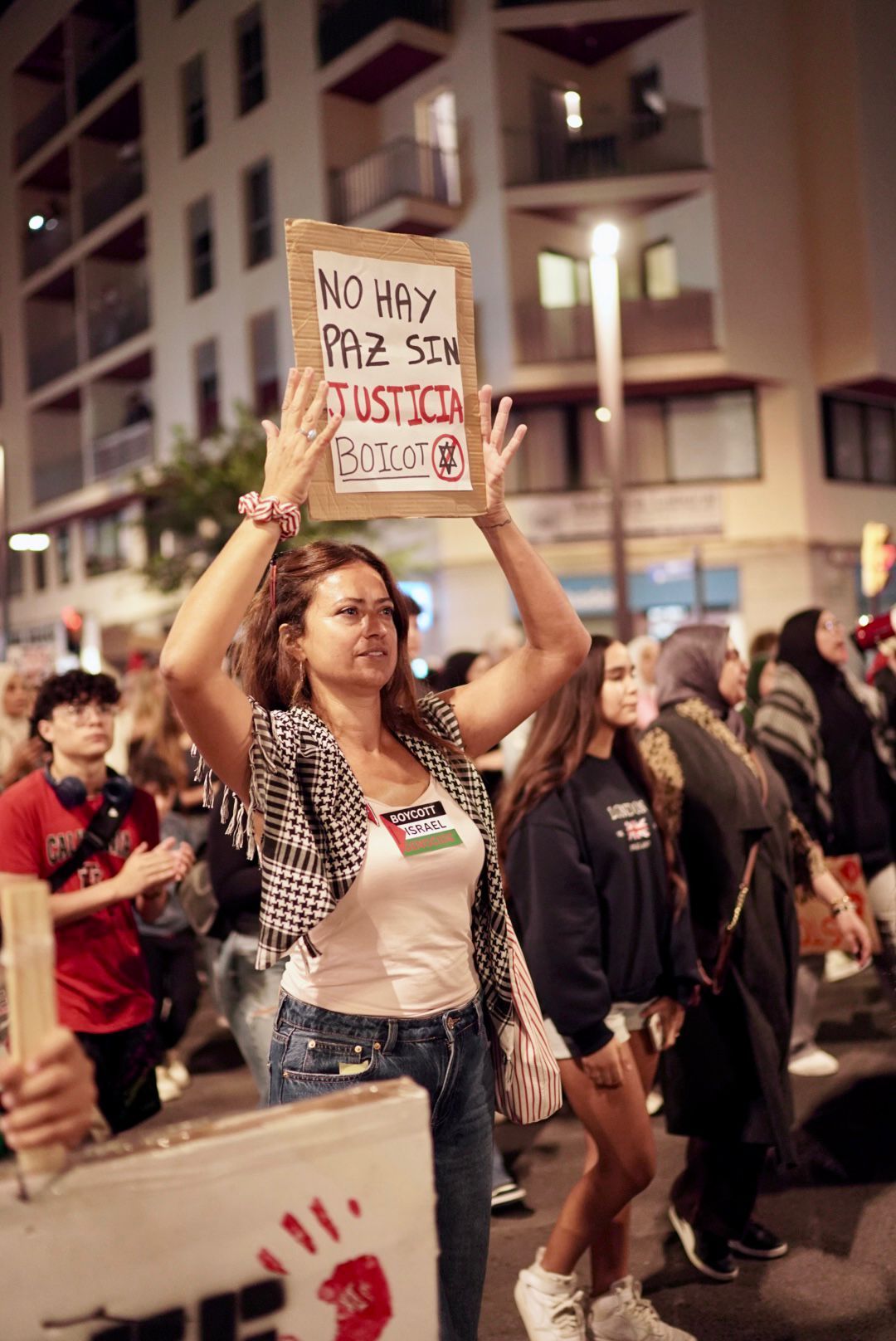 Manifestación en Ibiza en solidaridad con el pueblo palestino