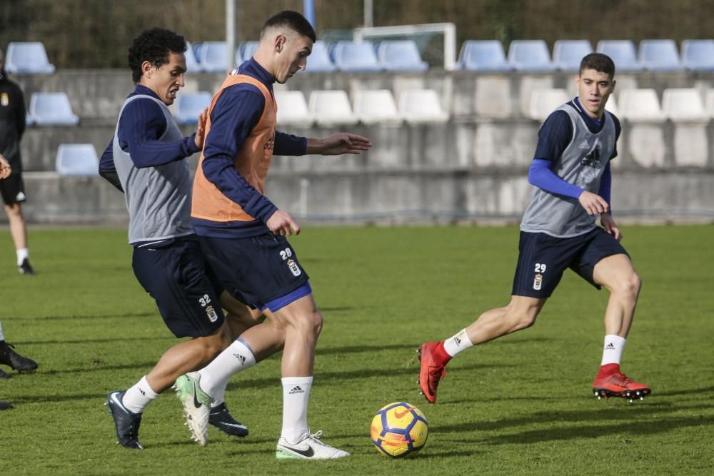 Primer entrenamiento del Real Oviedo del 2018