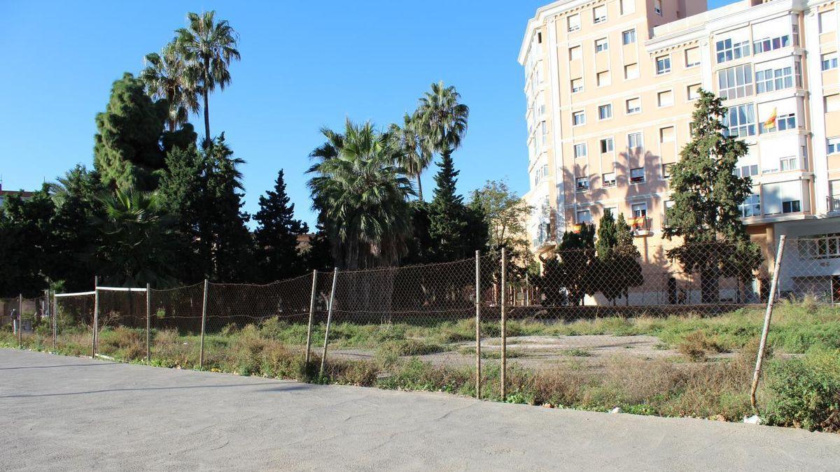 El solar del antiguo edificio de Las Siervas de Jesús, en la calle Ángel Bruna