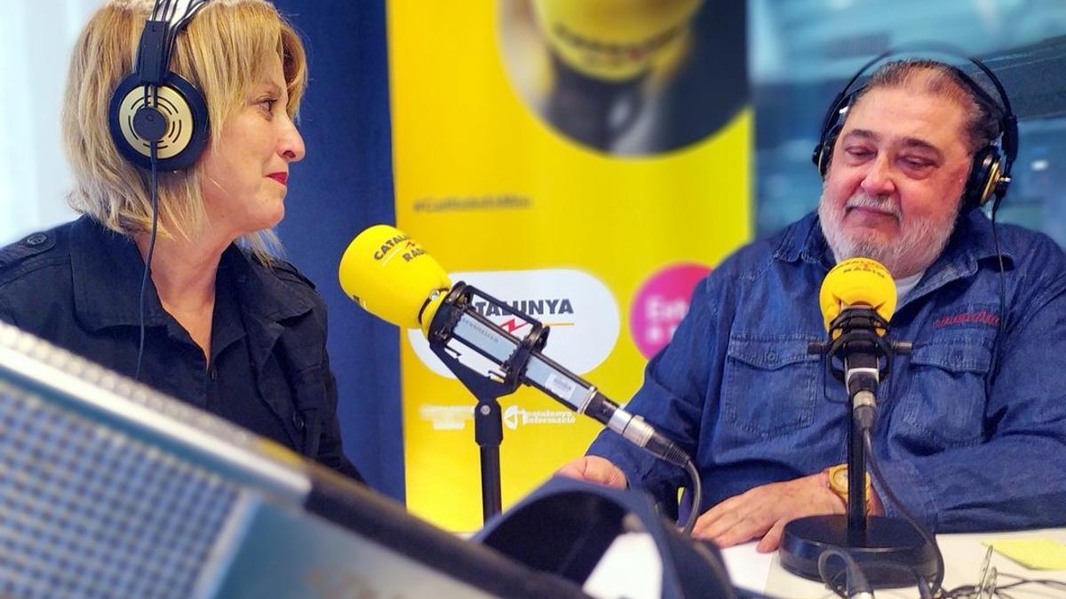 Antonio Franco y Sílvia Cóppulo, durante la entrevista en Catalunya Ràdio.