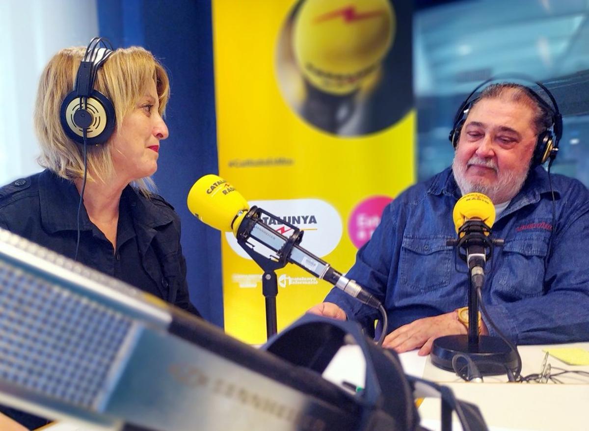 Antonio Franco y Sílvia Cóppulo, durante la entrevista en Catalunya Ràdio.