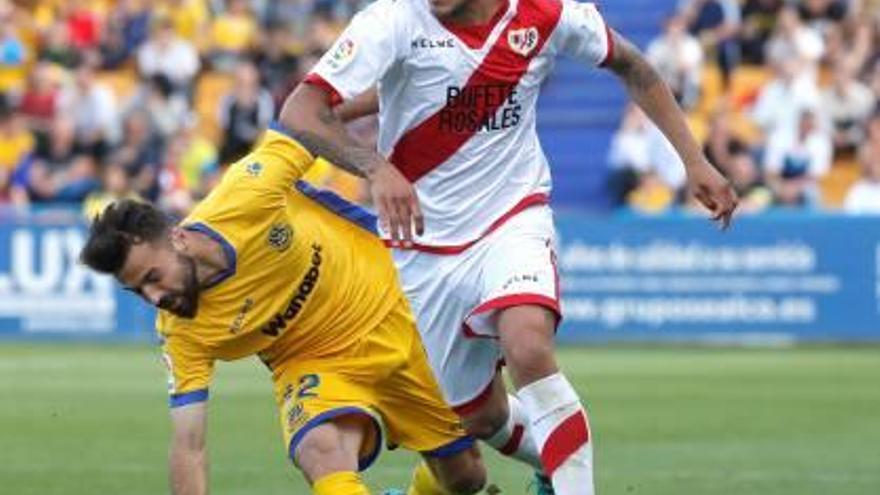 Bruno Gama y Trejo, ayer, en el Alcorcón-Rayo Vallecano.