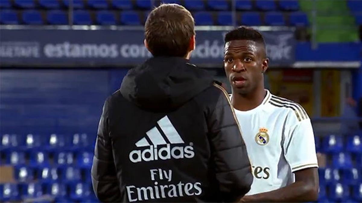 Vinicius Jr. se planta ante el preparador físico del Real Madrid