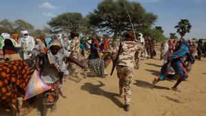 Refugiados sudaneses buscan asilo en El Chad