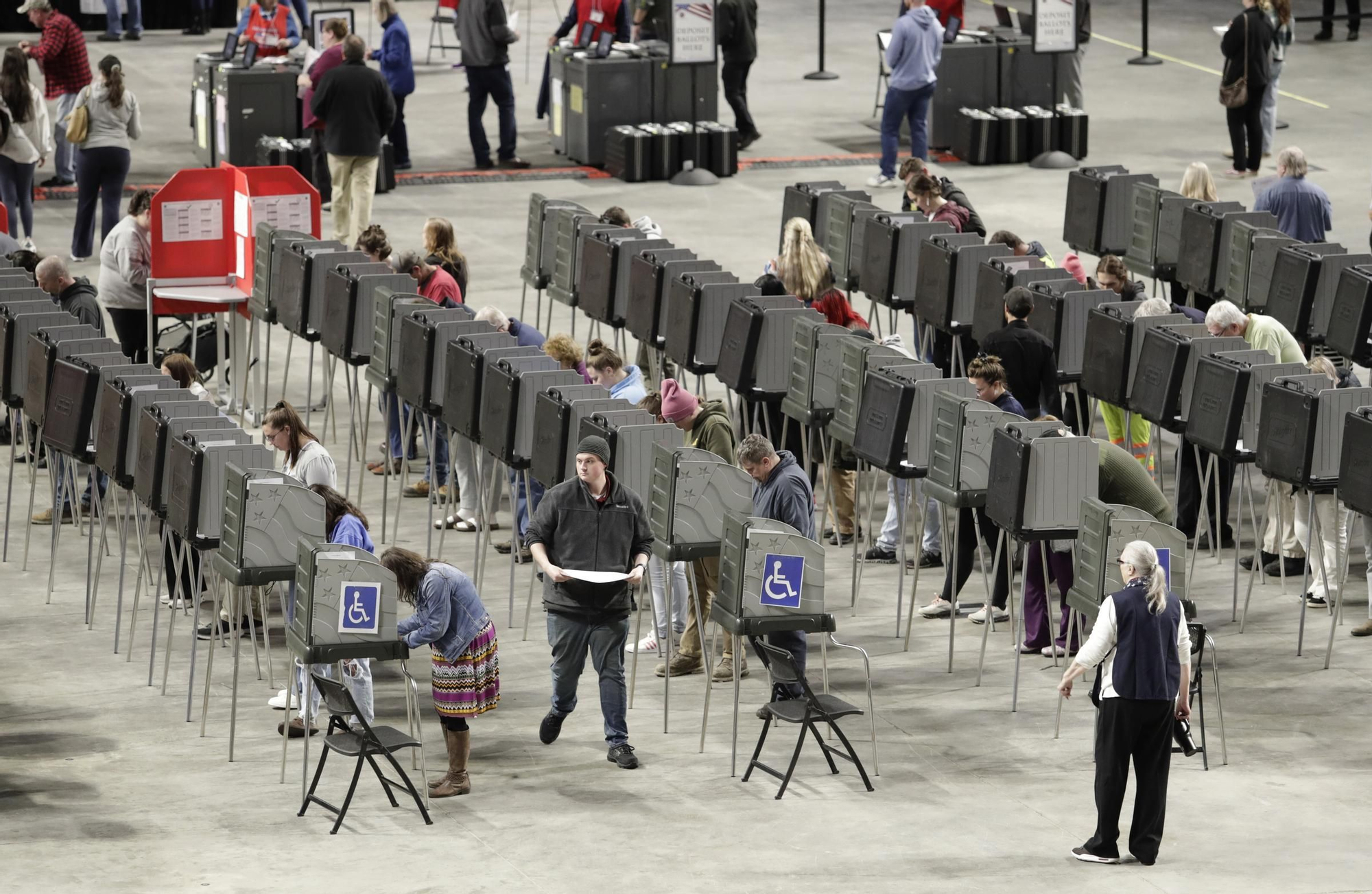 La jornada electoral en Estados Unidos, en imágenes