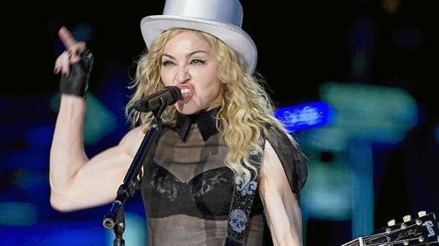 Madonna bei einem ihrer Konzerte.