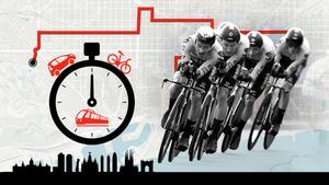 Cotxe, bici o metro: ¿amb quin transport completes abans la contrarellotge per equips de la Vuelta?