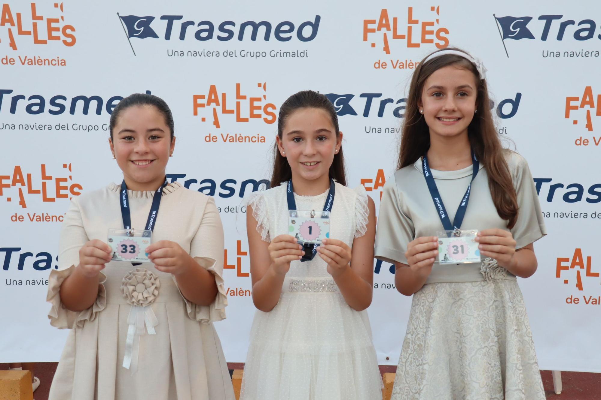 Los "números de la suerte" de las candidatas a Fallera Mayor Infantil de València 2025