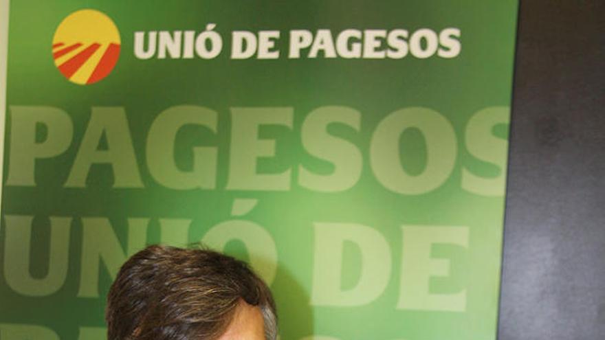 El coordinador nacional d&#039;Unió de Pagesos, Joan Caball.