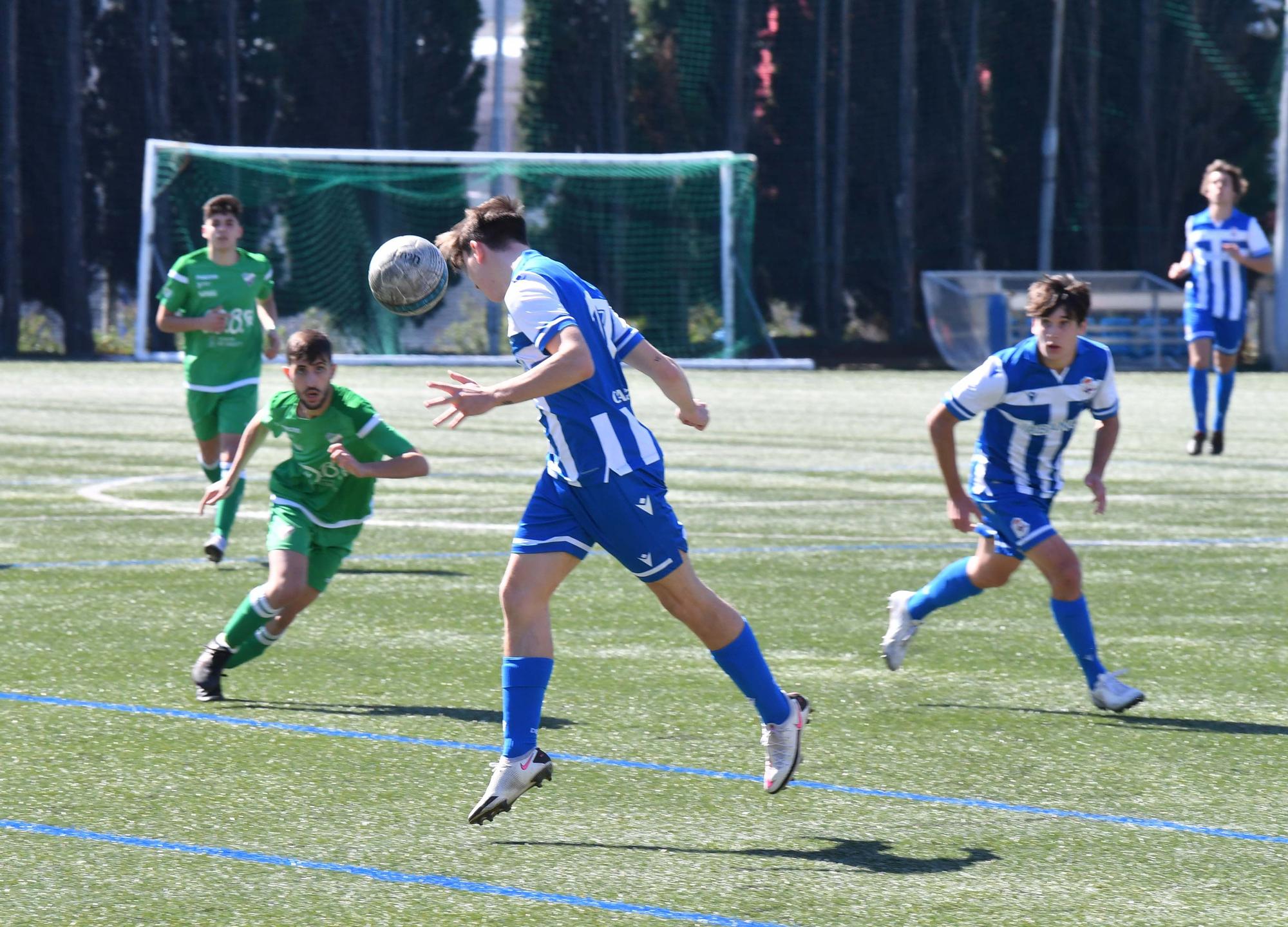 El Dépor juvenil le gana 0-2 al Calasanz y se impone en la fase gallega de la División de Honor