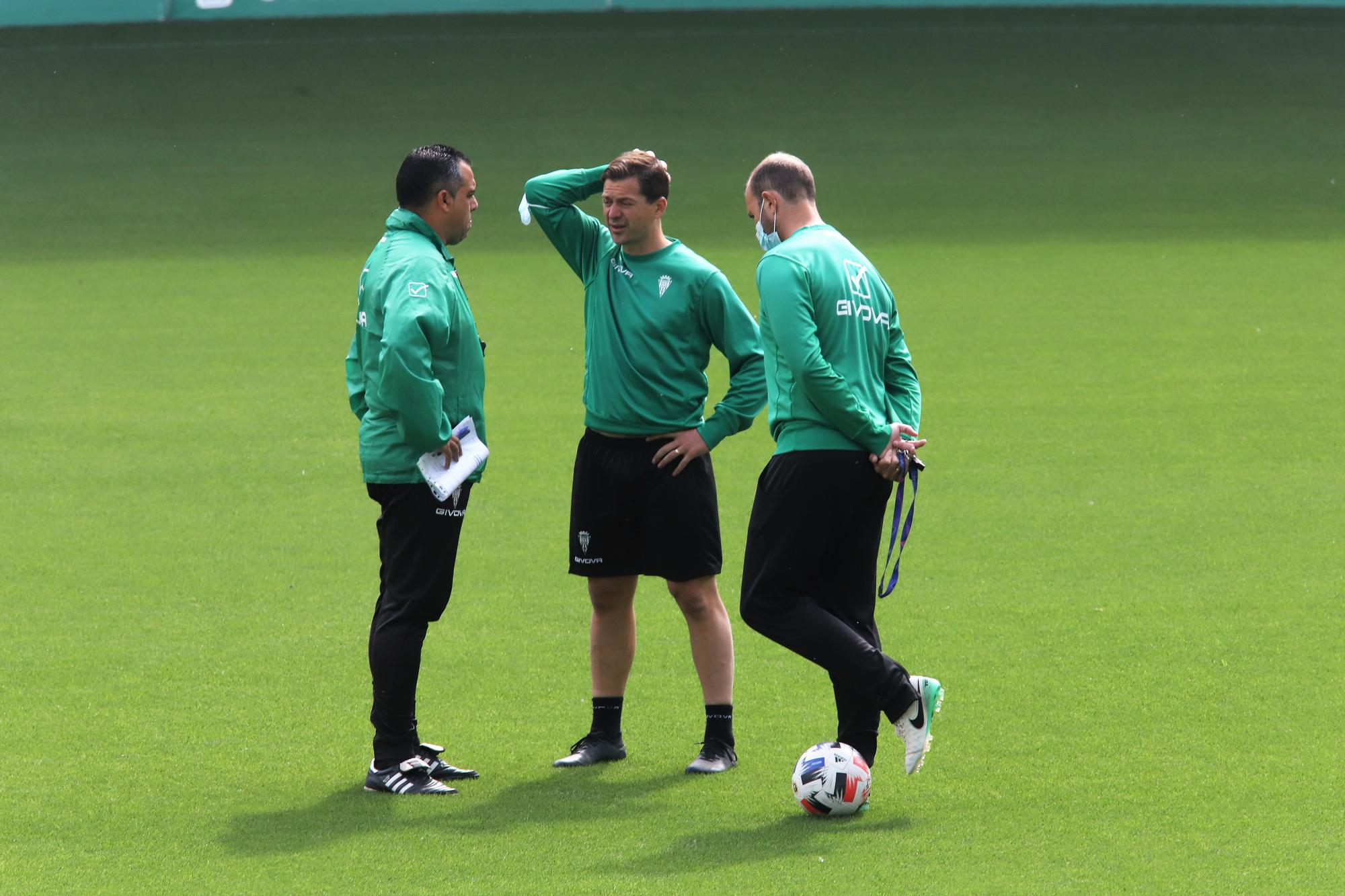 Primer entrenamiento de Germán Crespo como entrenador del Córdoba CF