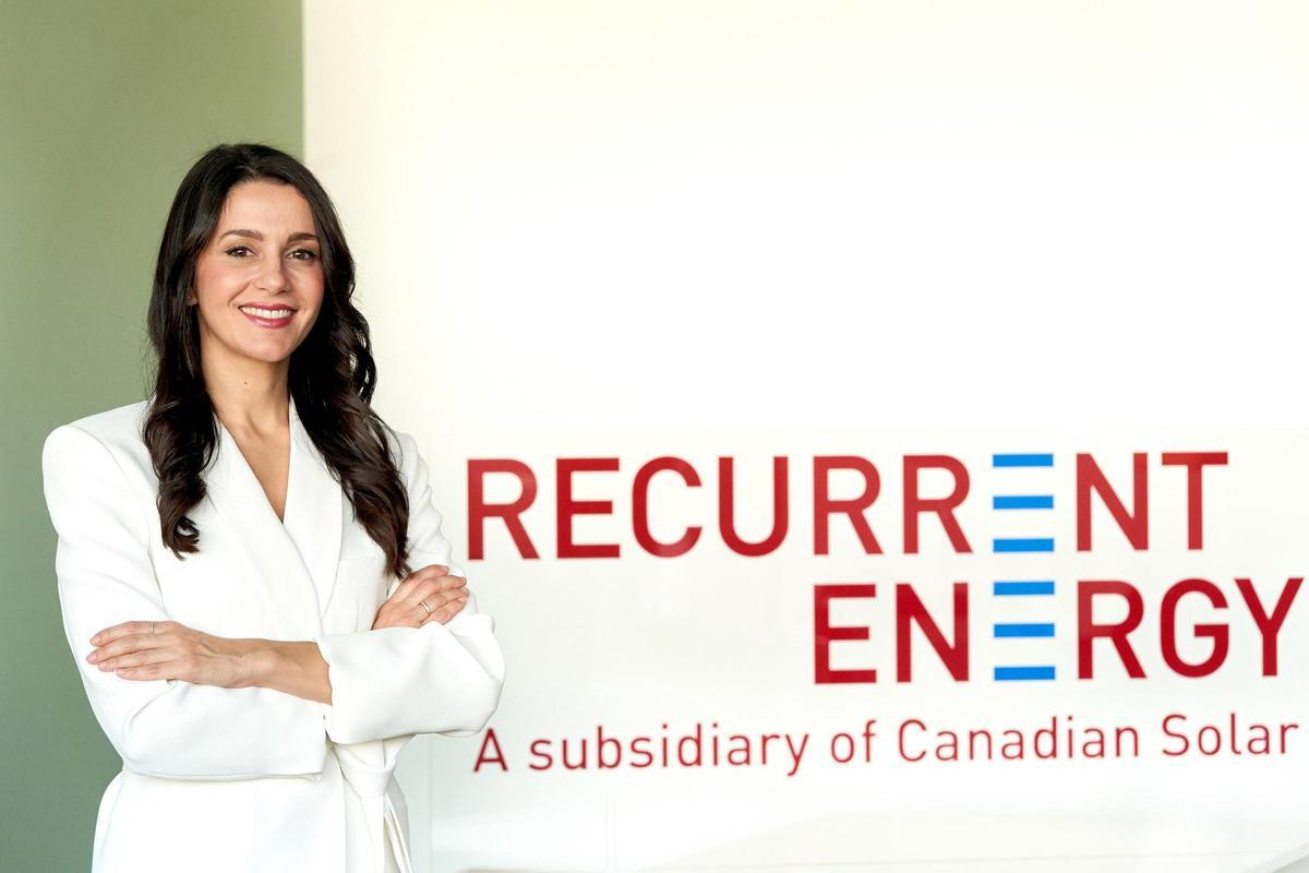 Inés Arrimadas, nueva como directora de ESG y Comunicación de Recurrent Energy.