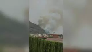 El Infoca combate un grave incendio forestal en Rute: 70 bomberos forestales y 10 medios aéreos desplazados