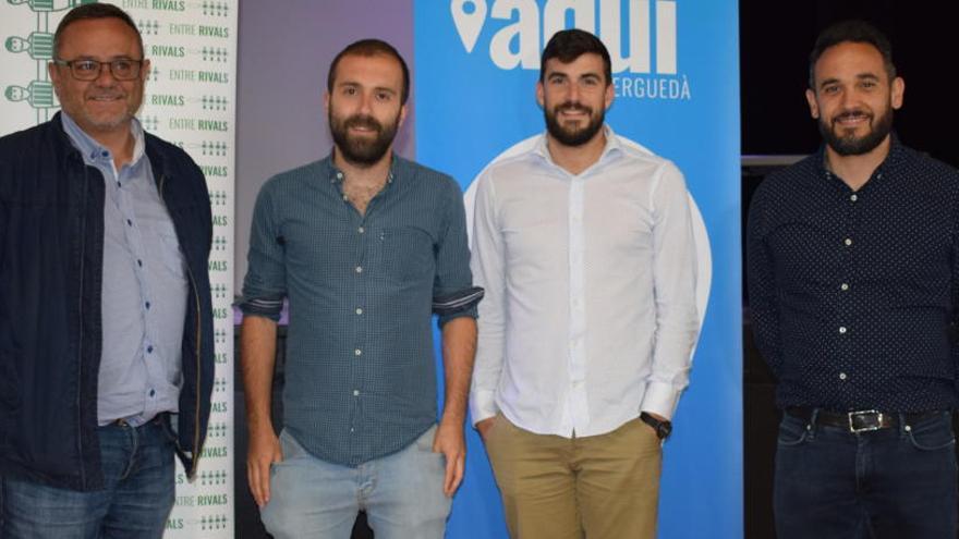 Per la dreta, Abel Garcia, Lluís Vall, Marc Canturri i Josep Lara