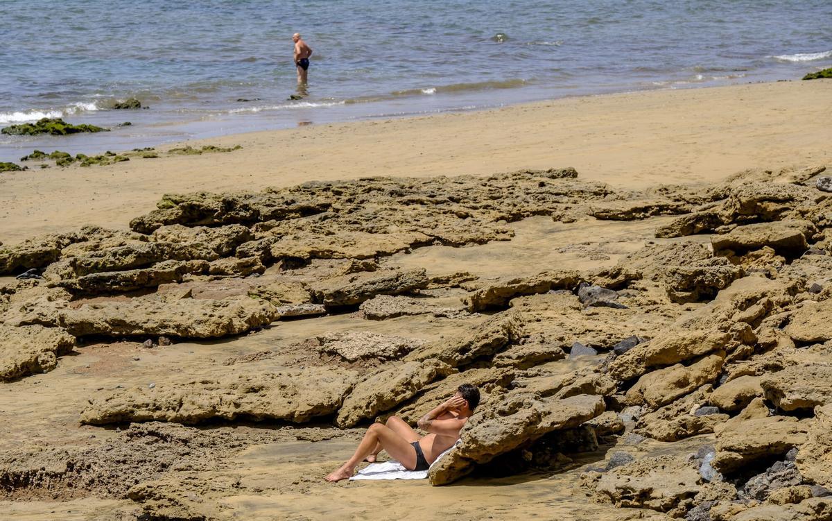 Las capas fósiles de Las Canteras, al descubierto
