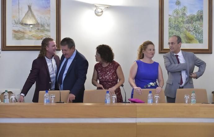 15-06-2019 SANTA LUCIA DE TIRAJANA. Santiago Miguel Rodríguez es el nuevo alcalde de Santa Lucía  | 15/06/2019 | Fotógrafo: Andrés Cruz