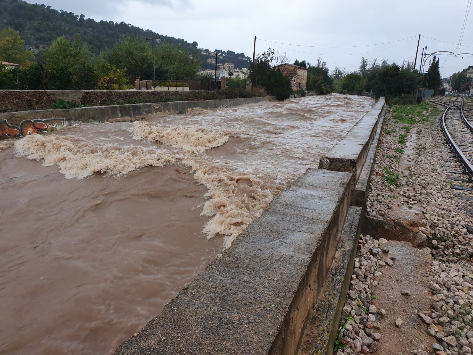 Borrasca Blas en Mallorca: Fornalutx y Sóller, entre los municipios más afectados por las fuertes precipitaciones