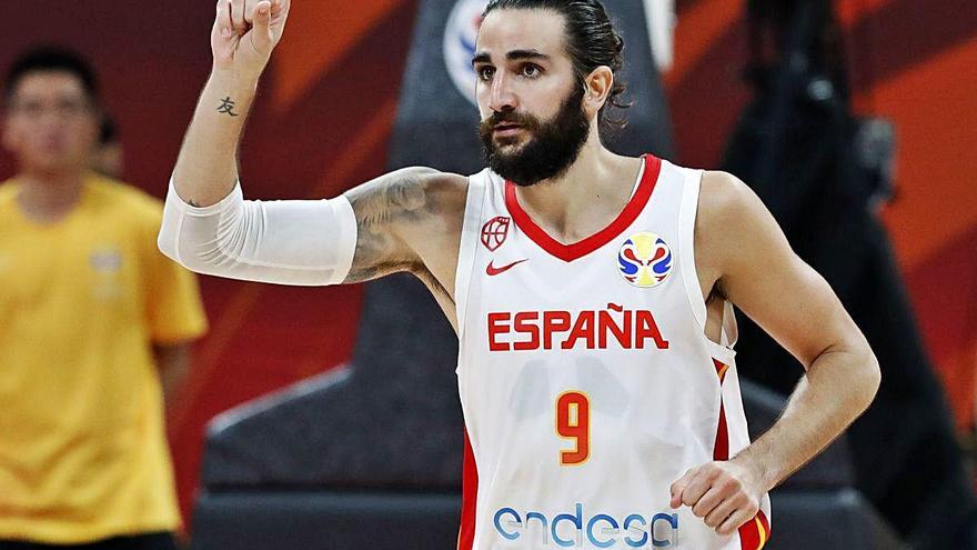 El jugador Ricky Rubio durante un partido.