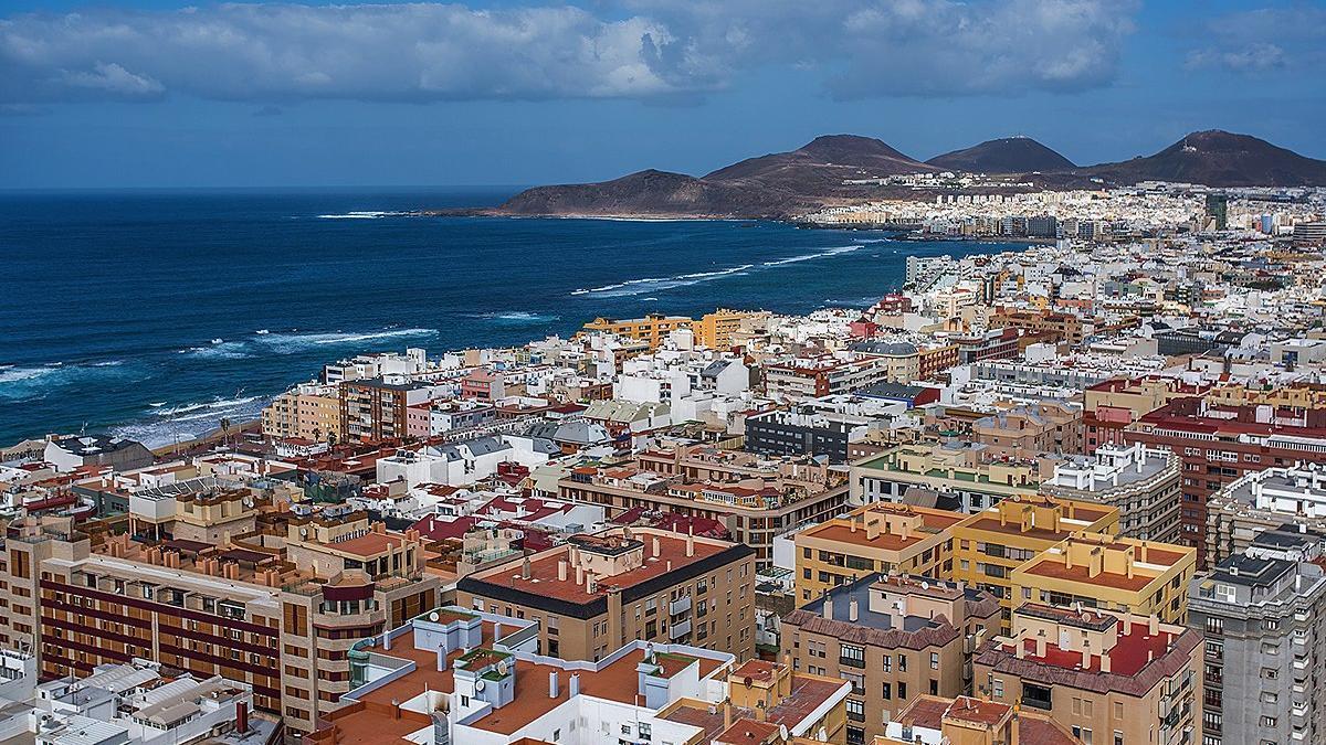 Vista panorámica de Las Palmas de Gran Canaria