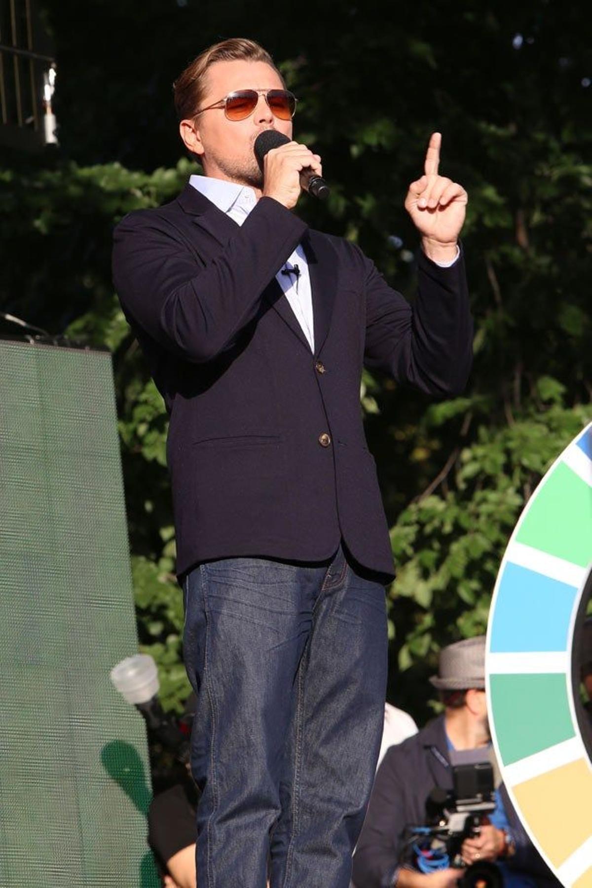 Leonardo DiCaprio, en el 2015 Global Citizen Festival