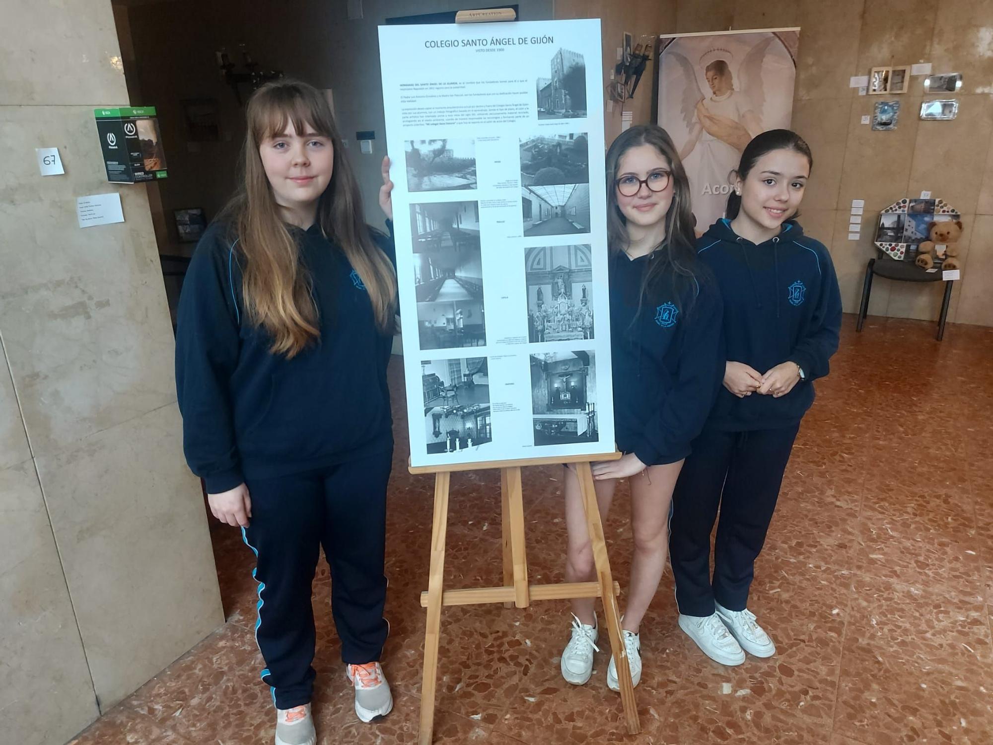 El colegio Santo Ángel repasa su historia con una exposición colectiva (en imágenes)