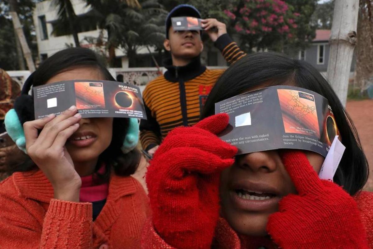 Eclipsi solar anular vist des d'Indonèsia, l'Aràbia Saudita o Tailàndia