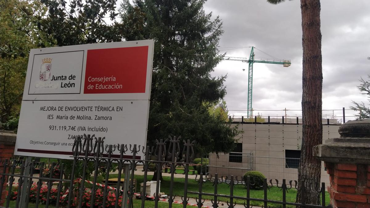 Obra que se lleva a cabo en el instituto María de Molina