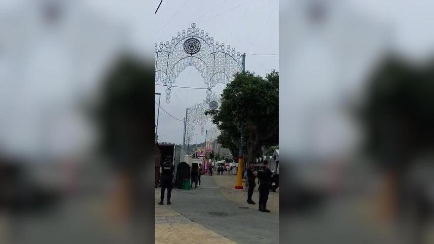 A PIE DE CALLE| El recinto ferial de Ceuta inicia su desmontaje tras cancelarse las fiestas