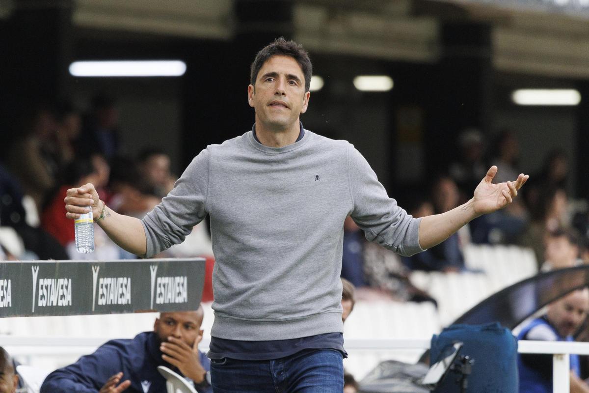Íñigo Vélez, en el encuentro FC Cartagena-Antequera