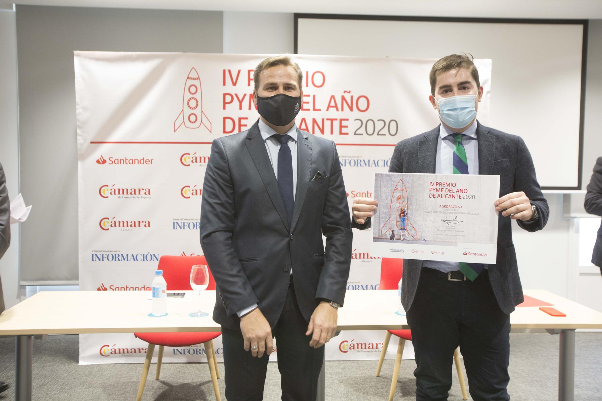 La Cámara y el Santander premian a FacePHI como mejor PYME del año 2020