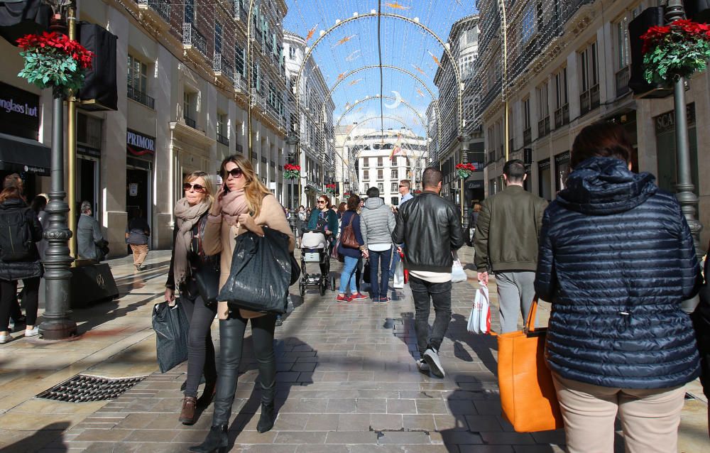 Primer día de las rebajas de enero en Málaga