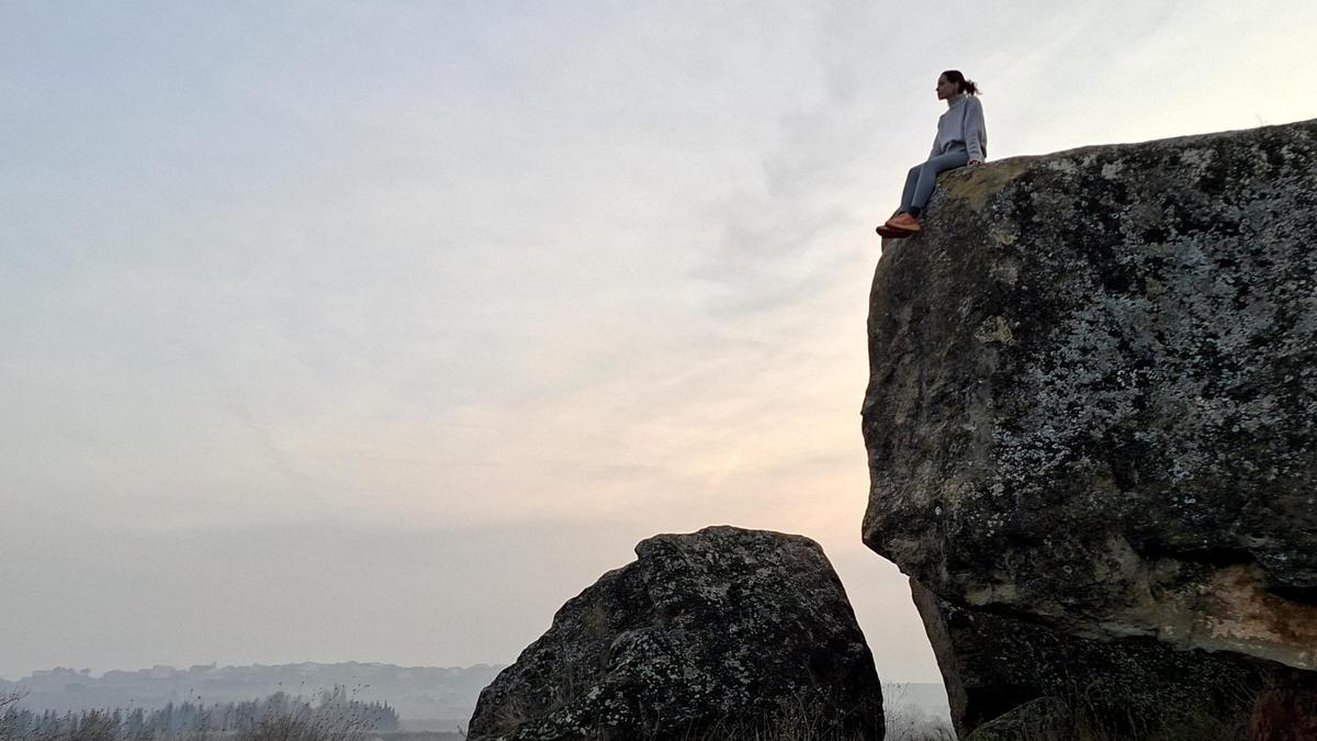Joana Jové (Selva Nua) en las Roques de Vimpèlec
