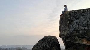 Joana Jové (Selva Nua) en las Roques de Vimpèlec