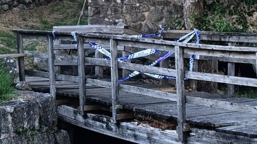 Uno de los tramos deteriorados