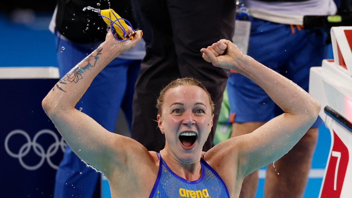 Sjöström estalló tras saberse campeona olímpica por segunda vez