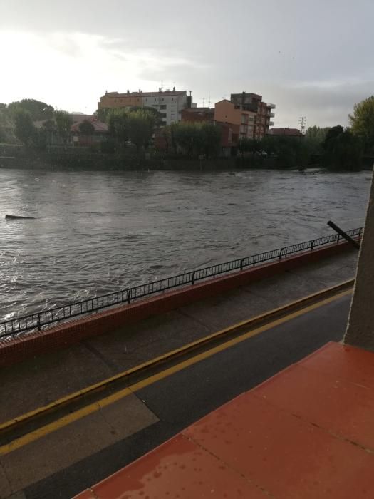 El Llobregat, desbordat a Gironella