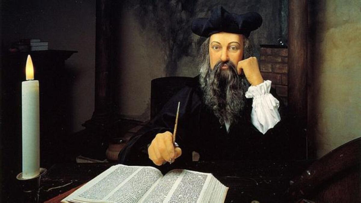 Una pintura que representa a Nostradamus