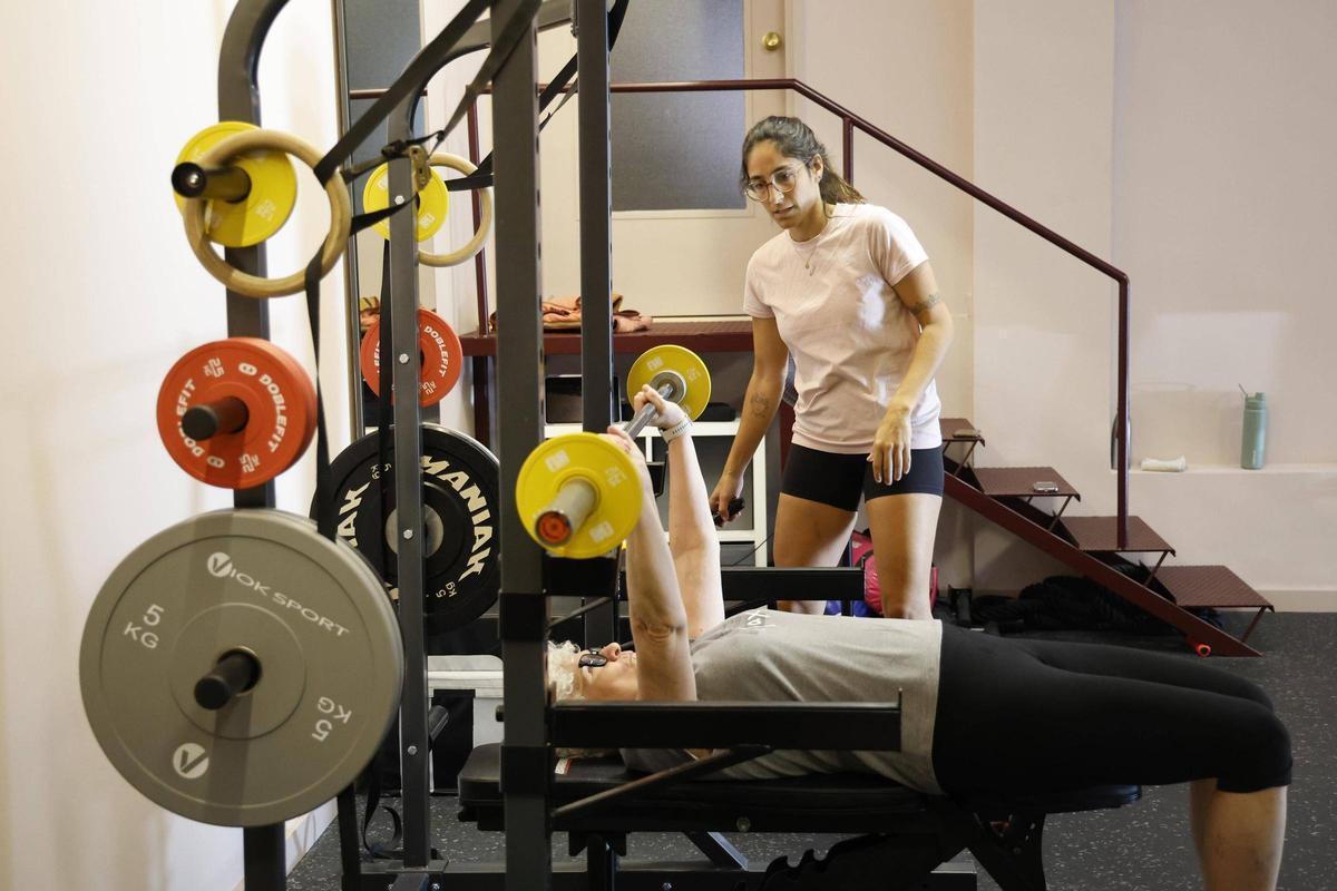 Imatge dels entrenaments al centre Hera