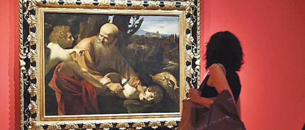 Una de las obras de Caravaggio que se encuentran expuestas en el Museo Thyssen.