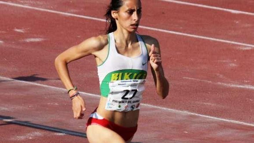 Solange Pereira durante la disputa de una prueba.