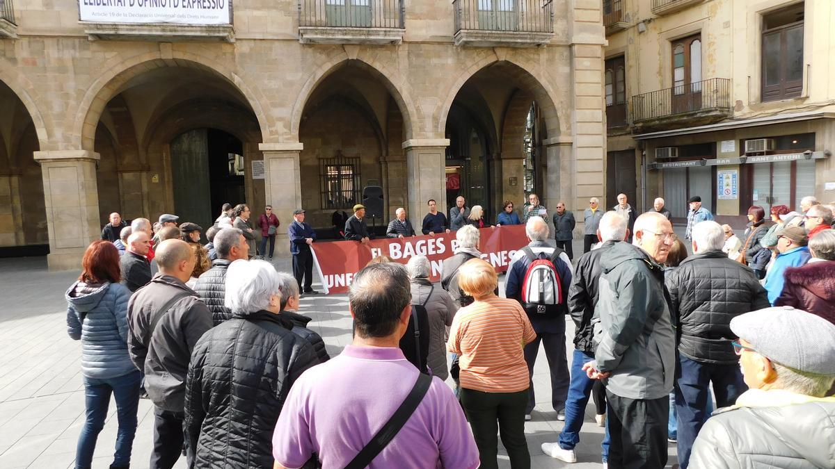 Concentració de gent gran