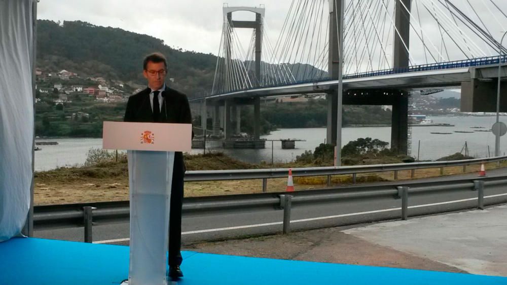 Inauguración de la ampliación del puente de Rande