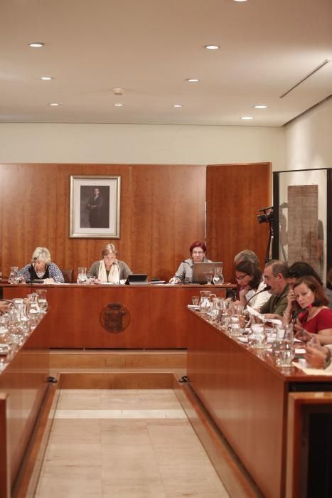 Pleno municipal en el Ayuntamiento de Avilés