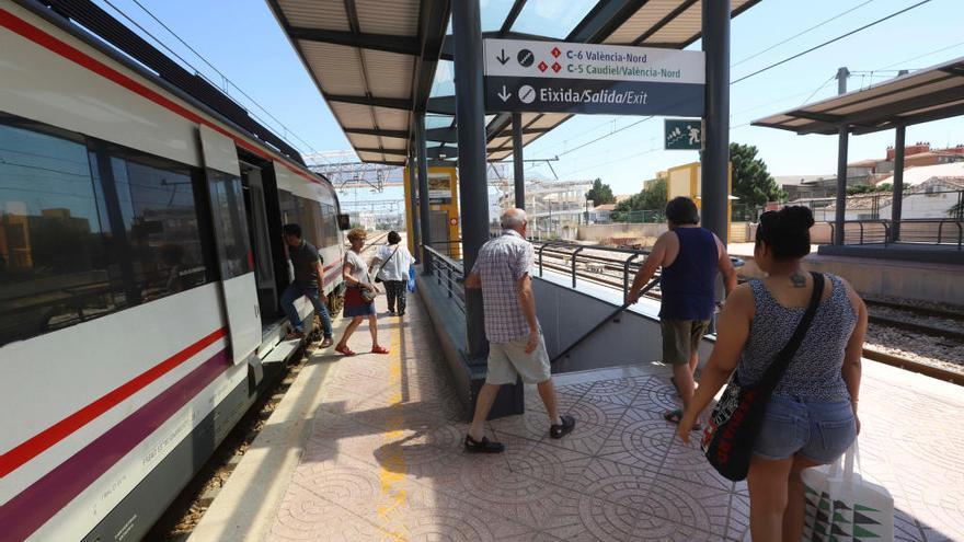 Estación de tren de Sagunt.