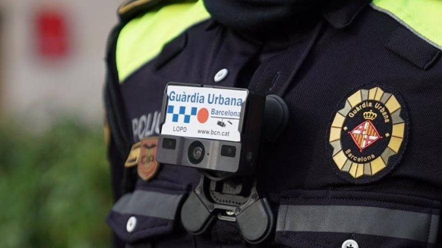 Un agent de la Guàrdia Urbana de Barcelona.