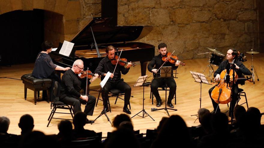 El Ensemble Ars Mundi, ayer, al inicio de su recital en el Auditorio.